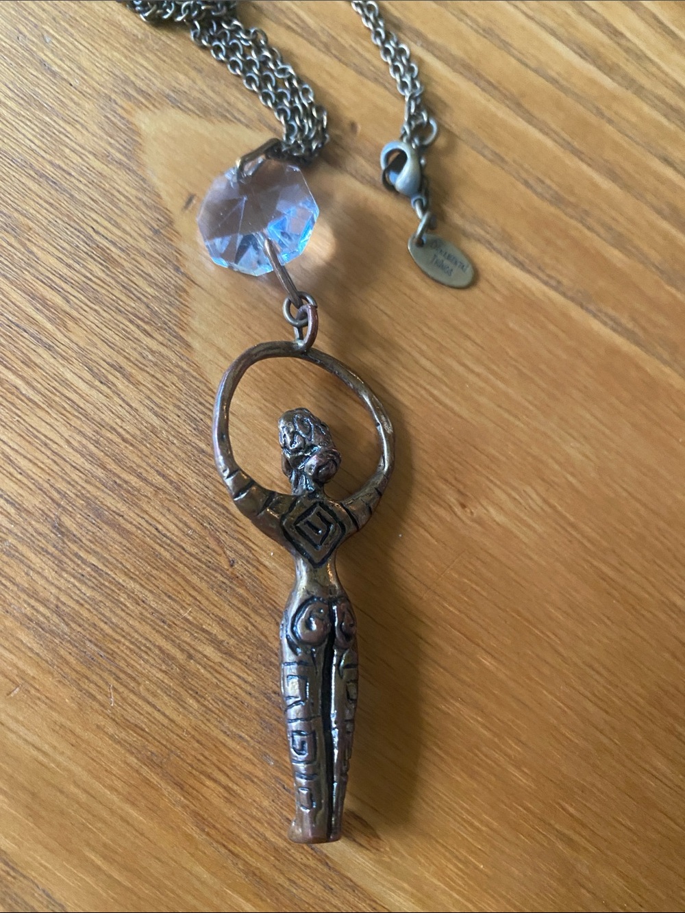 Ornamental things vintage goddess necklace